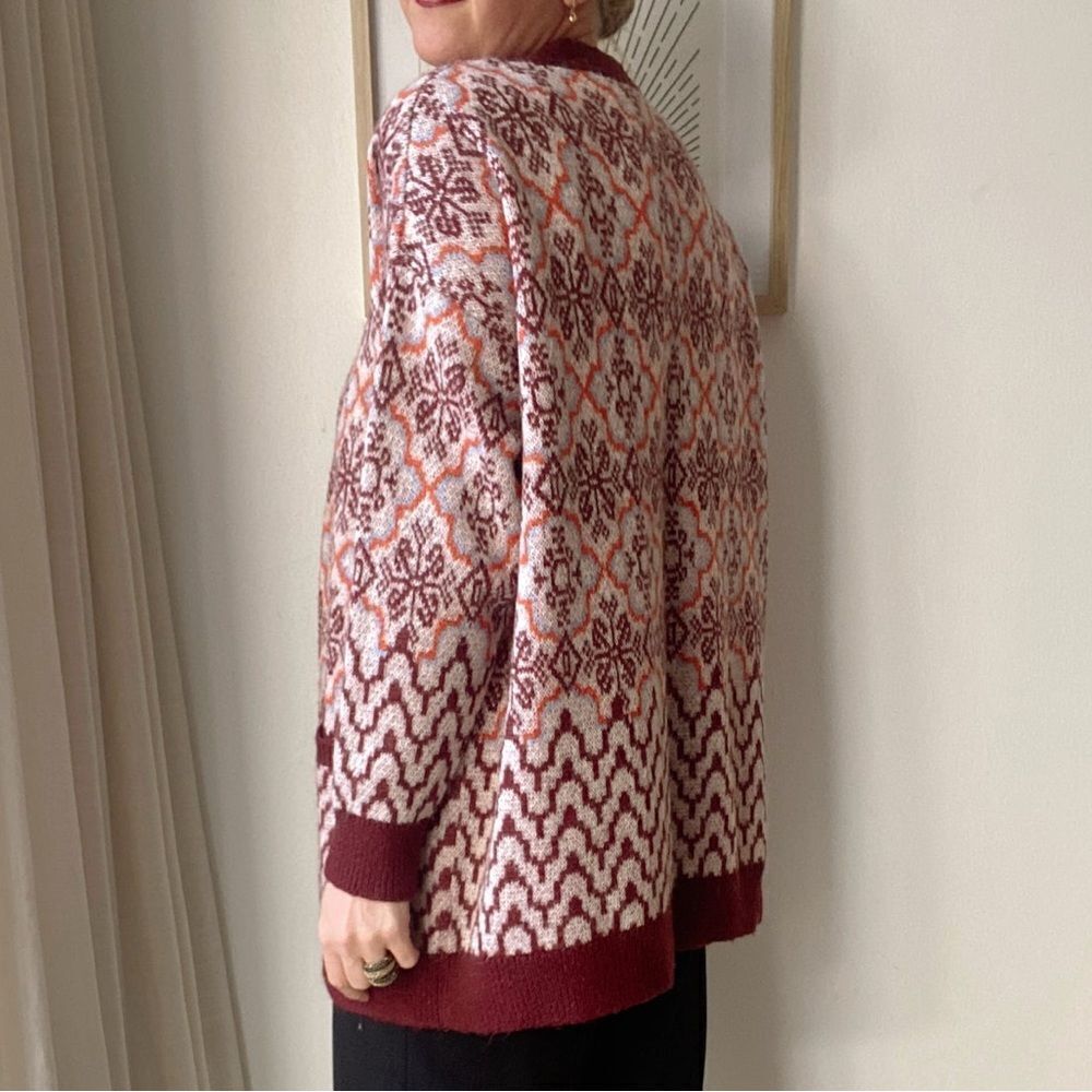 Topshop Patterned Cardigan - Picture 5 of 9